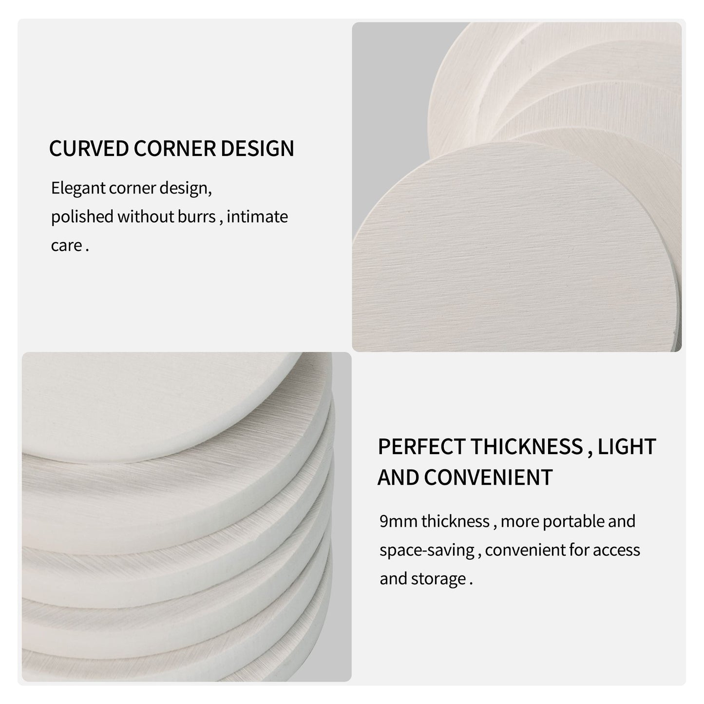 Abstract Graffiti Art Style Round Diatomite Coasters – Set of 6 (4in Diameter)
